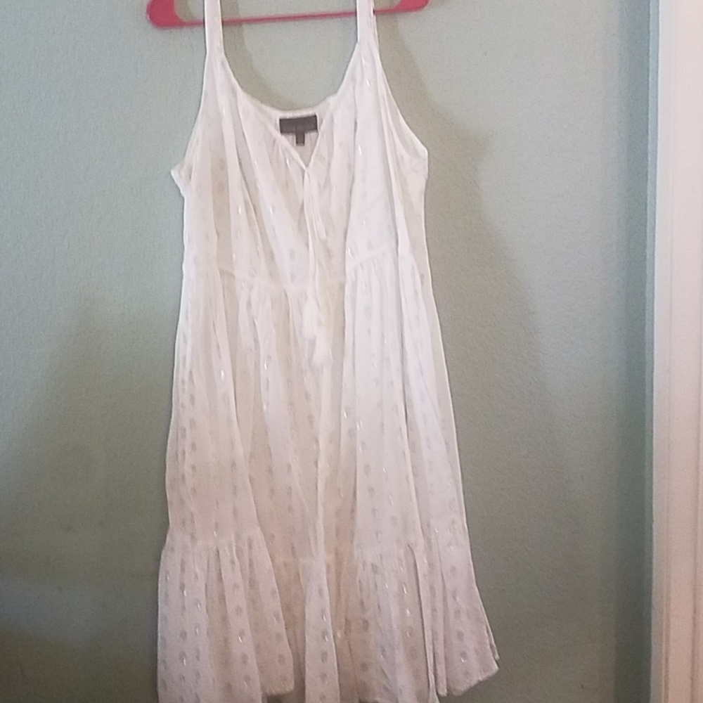 Adorable white cotton sundress